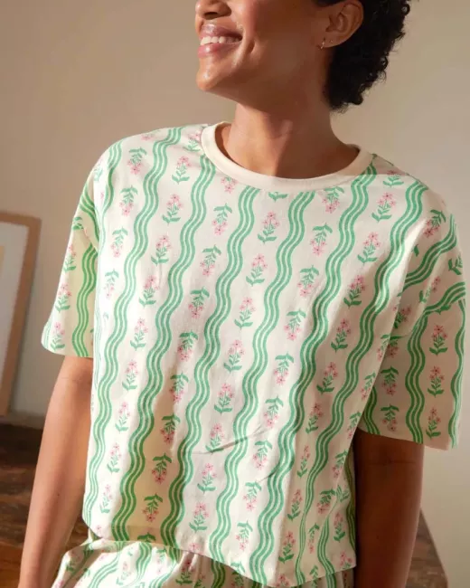 Long organic cotton pajama - Zèbra