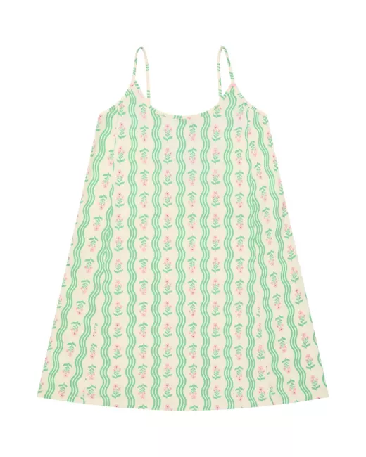 Long organic cotton pajama - Vagues Provençales