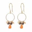 Flourish Carnelian mix earrings