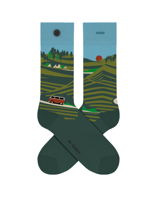 Socks Navy Climbing Rock