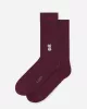 A-DAM - Chaussettes en coton bio Percolator Burgundy