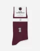 A-DAM - Chaussettes en coton bio Percolator Burgundy