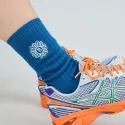 Asis Percales Daisy blue organic cotton socks