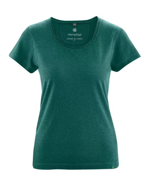 Long-sleeved T-shirt made from hemp and organic cotton