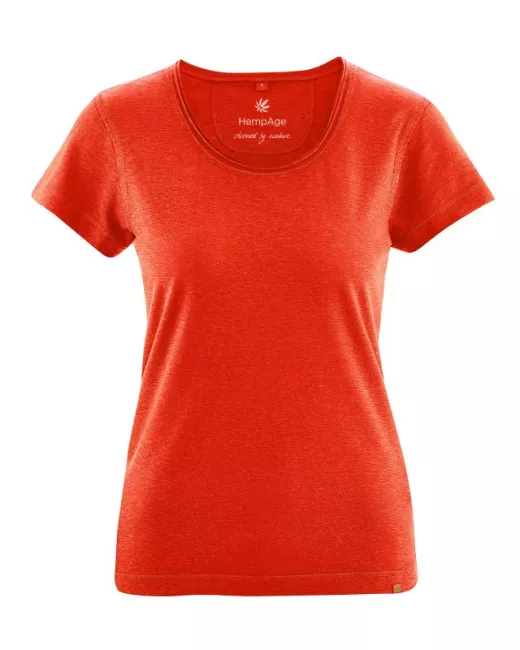 T-shirt van hennep en biologisch katoen