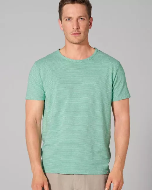 HempAge - T-shirt ligné en chanvre et coton biologique
