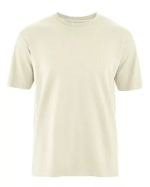 Striped T-shirt in hemp and organic cotton