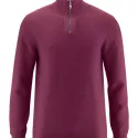 Zip-neck jumper made from hemp and organic cotton