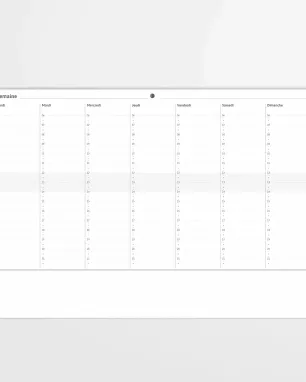 My 365 - Mon semainier RDV – Bloc non daté
