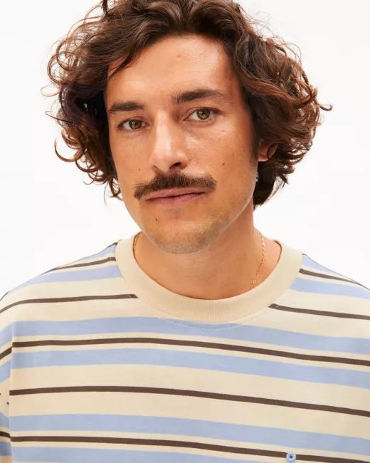 ARMEDANGELS - T-shirt MAARKOS STRIPES en coton bio