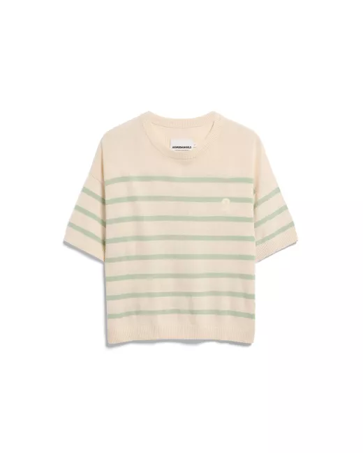 Armedangels - Pull coupe ample LIZAA LINO STRIPES