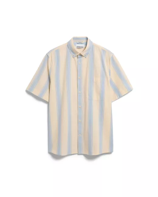 ARMEDANGELS - Chemise lignée à manches courtes en coton biologique