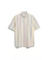 Short-sleeved striped shirt in organic cotton