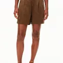 Short à pinces en fibre d'ananas