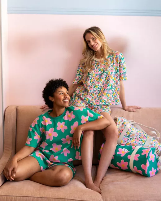 We are Jolies - Pyjama Gaufré en coton bio - Big Flowers