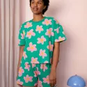 Pyjama Gaufré en coton bio - Big Flowers