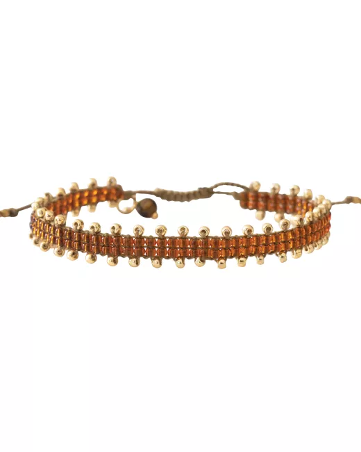 Happiness Tiger Eye Gold bracelet