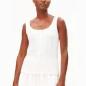Organic cotton Pointelle top