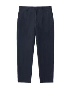 KUYICHI - Pantalon chino Midnight Blue en lin 