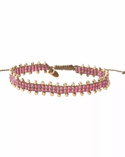 Bracelet Happiness Rose Quartz Gold