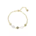 Aesthetic Blauwe Agaat Maansteen Armband