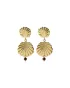 Boucles d'oreilles Expressive Grenat Plaqué Or