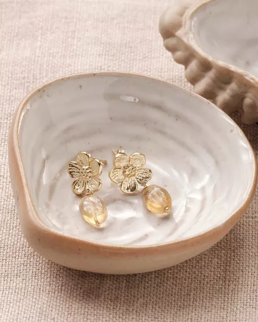 Enjoyable Citrine Gold Plated Earrings