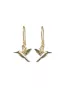 Boucles d'oreilles Freedom Colibri Citrine Plaqué Or