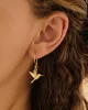 A Beautiful Story - Boucles d'oreilles Freedom Colibri Citrine Plaqué Or