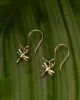 A Beautiful Story - Boucles d'oreilles Freedom Libellule Labradorite Plaqué Or