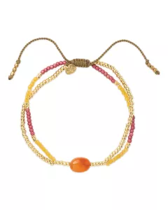 A Beautiful Story - Bracelet Shining Cornaline Gold