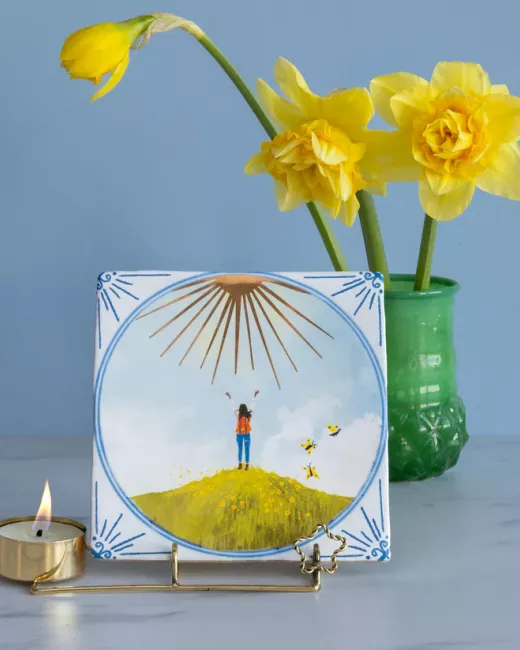 Handgemaakte decoratieve tegels 10x10 cm