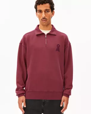 ARMEDANGELS - Sweat col camionneur en coton bio