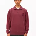 Sweater met trucker-kraag van biologisch katoen