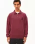 Organic cotton troyer-neck sweatshirt