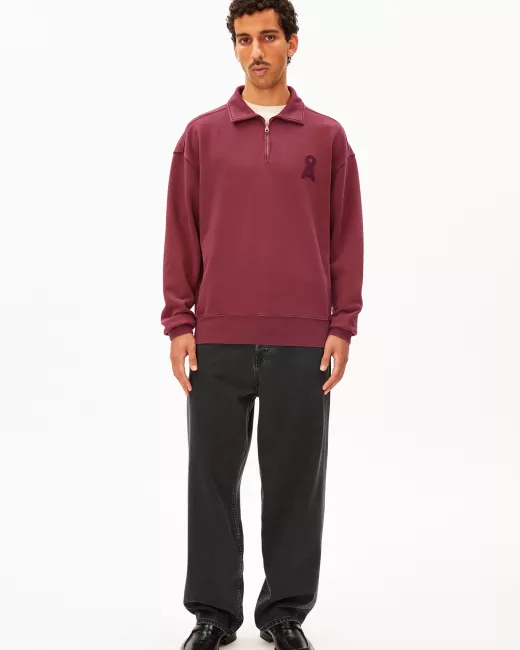 ARMEDANGELS - Sweat col camionneur en coton bio