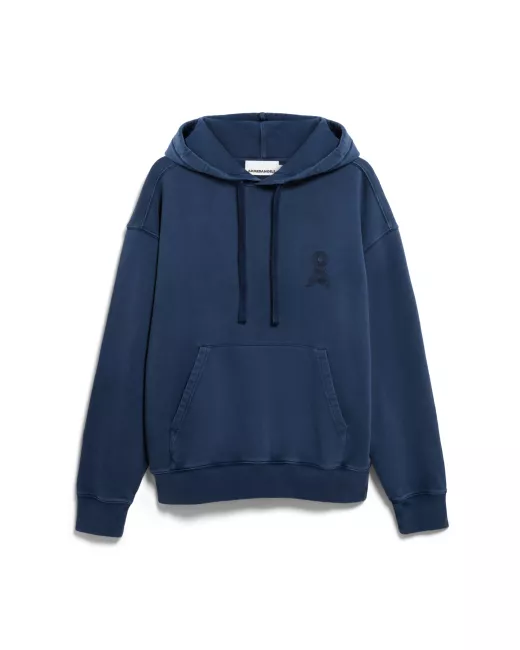 Organic cotton troyer-neck sweatshirt