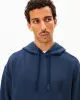 Organic cotton troyer-neck sweatshirt