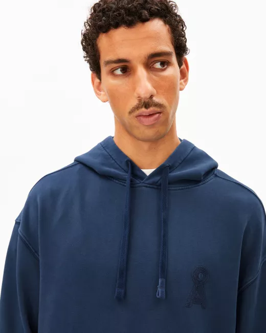Sweater met trucker-kraag van biologisch katoen