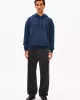 Organic cotton troyer-neck sweatshirt