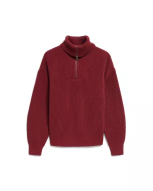Organic cotton trucker collar sweater RONYIAAS