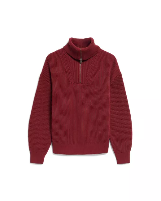 Organic cotton trucker collar sweater RONYIAAS
