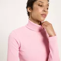 Pull à col roulé en coton biologique