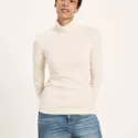 Pull à col roulé en coton biologique