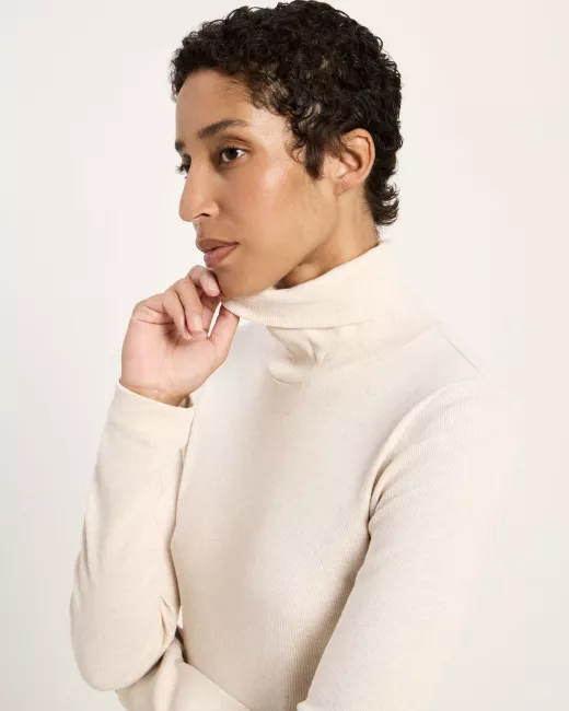 Turtleneck shirt made from organic cotton