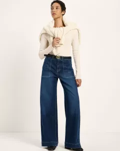 Marlene High-Waist Jeans in Candiani Denim