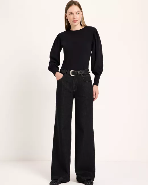 LANIUS - Wide Jeans SALT