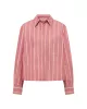Checked hooded shirt