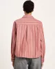 Checked hooded shirt