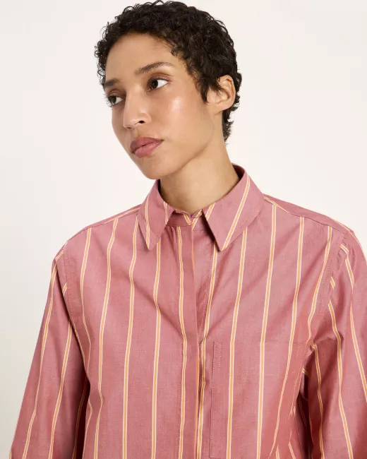 LANIUS - Chemise lignée en coton biologique